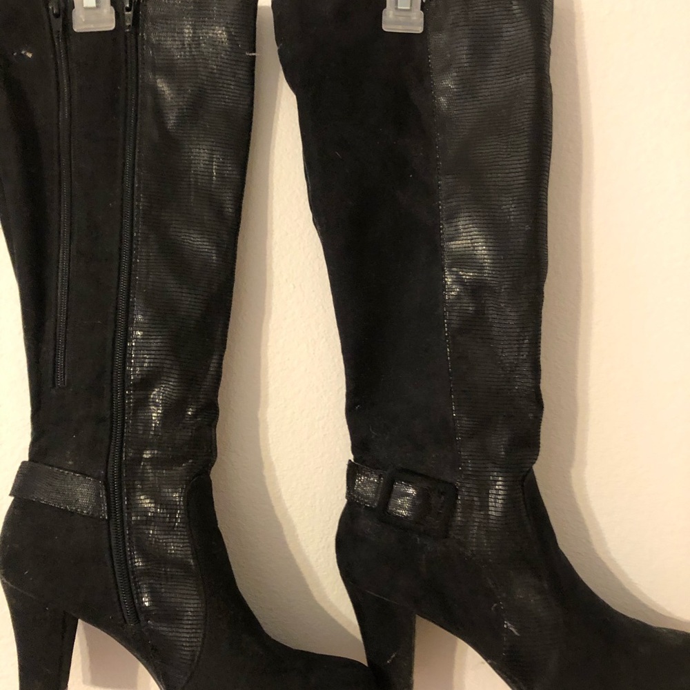 High heel boots.